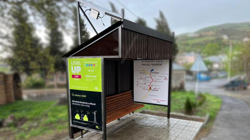 Ucom provides four bus stops in Ijevan with free Wi-Fi 