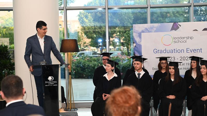 Ucom’s General Director participates in Graduation Ceremony of Leadership School