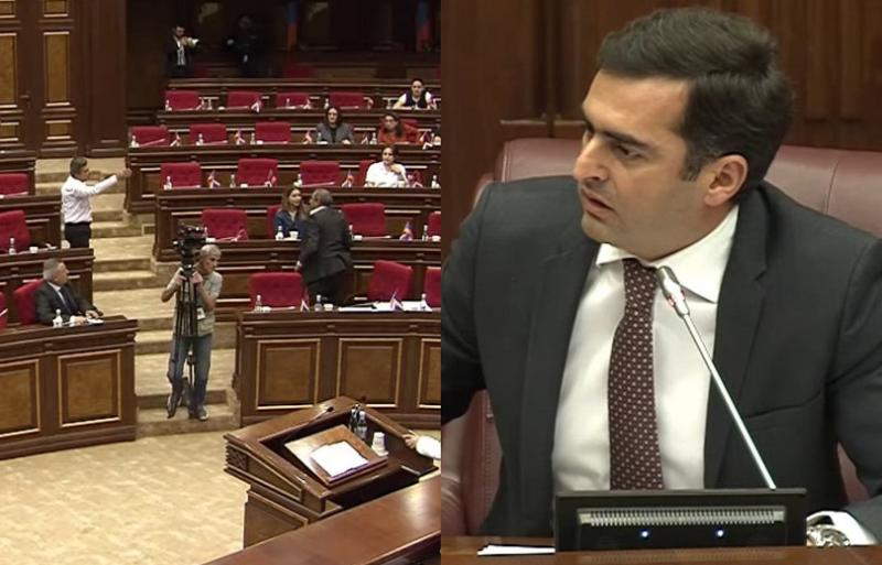 Ելույթը ավելի շատ օտարերկրյա շահերն էր ներկայացնում․ Աղազարյանի ելույթից հետո իրավիճակն ԱԺ-ում լարվեց