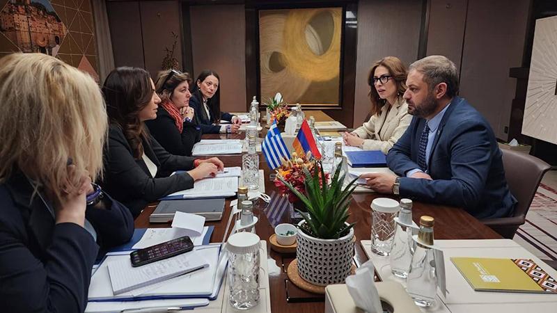 Գևորգ Պապոյանը Հունաստանի զբոսաշրջության նախարարին հրավիրել է Հայաստան. կստորագրվի համագործակցության հուշագիր