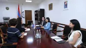 Анahit Манасян приняла депутата Европейского парламента Марину Мезурин.