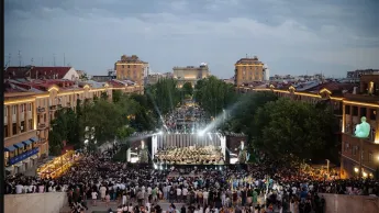 Around 13,000 spectators at the closing gala concert of the 20th anniversary concert season of the Armenian State Symphony Orchestra.