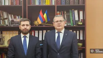Վահան Կոստանյանը և Օլեկսանդր Մերեժկոն քննարկել են Հայաստան-Ուկրաինա համագործակցության օրակարգը