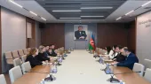 Заместитель министра иностранных дел Азербайджана Эльнур Мамедов и временный поверенный в делах США в Армении Дэвид Аллен обсудили TRIPP.