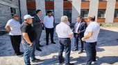 Председатель Комитета градостроительства следил за строительными работами средней школы в Бардзрашене Армавирской области